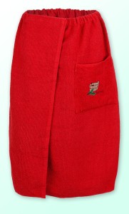 Sauna kilt ręcznik czerwony 100% bawełna uniwersalny 70*140 z logo