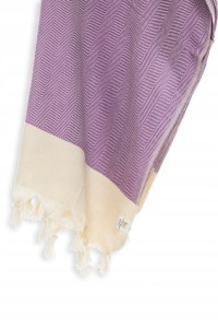 Sauna Łażnia - Hammam Ręcznik 100% Bawełna Chevron 9 Lilia