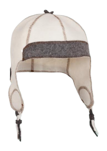Czapka do sauny biała filcowa - Fińska