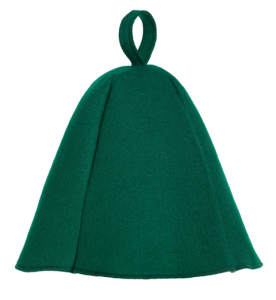 Czapka eko do sauny filcowa - Zieleń