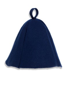 Czapka eko do sauny filcowa - Granat