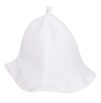 Czapka do sauny biała bawełnana eko