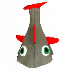 Czapka do sauny filcowa - Ryba