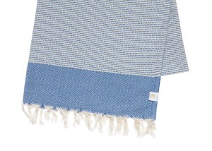 SAUNA HAMMAM RĘCZNIK 100% BAWEŁNA ASPENDOS NIEBIESKI