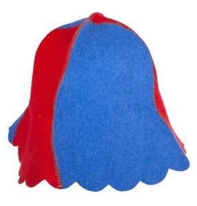 SAUNA CZAPKA KAPELUSZ DO SAUNY FILCOWA DWUKOLOROWA