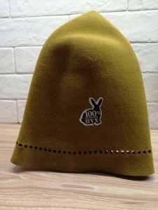 SAUNA CZAPKA DO SAUNY 100% KRÓLICZY PUCH HUSST 9