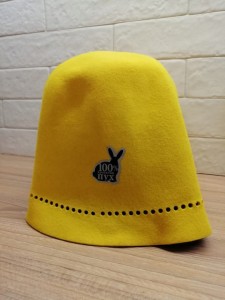 SAUNA CZAPKA DO SAUNY 100% KRÓLICZY PUCH HUSST 8