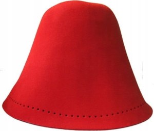 SAUNA CZAPKA DO SAUNY 100% KRÓLICZY PUCH HUSST2