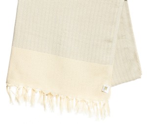 SAUNA RĘCZNIK HAMMAM PESHTEMAL100%BAWEŁNA 460GR LUTTI SZARY