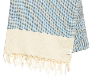 SAUNA RĘCZNIK HAMMAM PESHTEMAL100%BAWEŁNA 460GR LUTTI BLUE