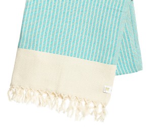 SAUNA RĘCZNIK HAMMAM PESHTEMAL100%BAWEŁNA 460GR LUTTI TURKUS