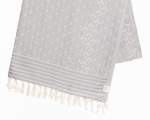 SAUNA RĘCZNIK HAMMAM PESHTEMAL100%BAWEŁNA 320GR KALKAN SZARY