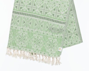 SAUNA RĘCZNIK HAMMAM 370GRAM BAWEŁNA ODENSE ZIELONY