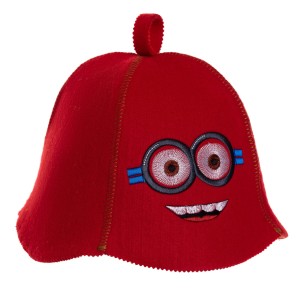 SAUNA CZAPKA CZERWOWA FILCOWA DO SAUNY - RADOSNY