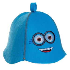 SAUNA CZAPKA NIEBIESKA FILCOWA DO SAUNY - RADOSNY 