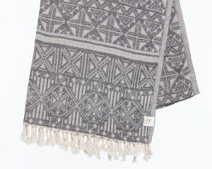 SAUNA RĘCZNIK HAMMAM 370GRAM BAWEŁNA ODENSE CZARNY