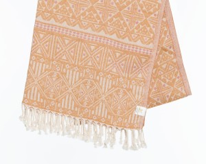 SAUNA RĘCZNIK HAMMAM 370GRAM BAWEŁNA ODENSE ORANGE