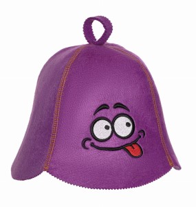 SAUNA CZAPKA FIOLET FILCOWA DO SAUNY - WODZIREJ