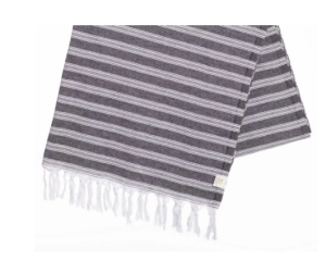 SAUNA RĘCZNIK HAMMAM LEKKI100%BAWEŁNA 160/90 PALACE CZARNY