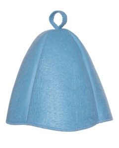 SAUNA CZAPKA FILCOWA DO BANI I SAUNY EKO NIEBIESKA