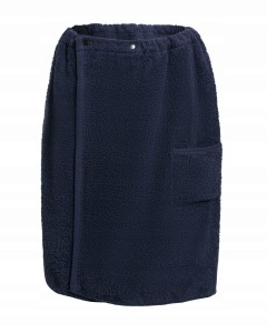 SPA Sauna basen kilt pareo ręcznik 100% bawełna zapięcie na nap - granat
