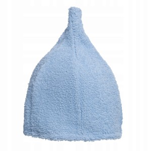 SAUNA CZAPKA DO SAUNY B/L- STOŻEK BAWEŁNA FROTTE NIEBIESKA