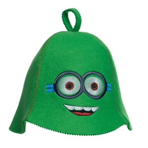 SAUNA CZAPKA FILCOWA DO SAUNY - RADOSNY KOLOR TRAWIASTY