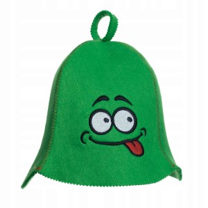 SAUNA CZAPKA FILCOWA DO SAUNY - WODZIREJ KOLOR TRAWIASTY