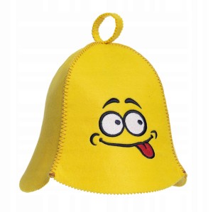 SAUNA CZAPKA FILCOWA DO SAUNY - WODZIREJ ZÓŁTA