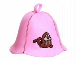 SAUNA CZAPKA FILCOWA DO SAUNY - MORS JASNY RÓŻ