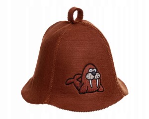 SAUNA CZAPKA FILCOWA DO SAUNY - MORS BRĄZ