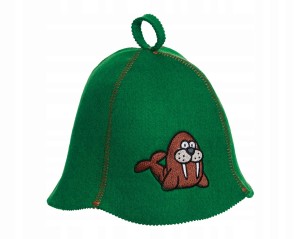 SAUNA CZAPKA FILCOWA DO SAUNY - MORS ZIELONY