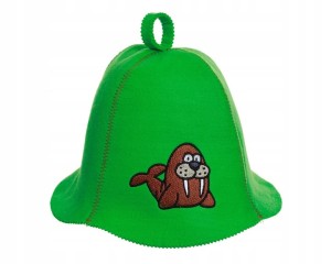 SAUNA CZAPKA FILCOWA DO SAUNY - MORS JASNY ZIELONY