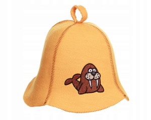 SAUNA CZAPKA FILCOWA DO SAUNY - MORS ORANGE