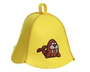 SAUNA CZAPKA FILCOWA DO SAUNY - MORS ŻÓŁTY