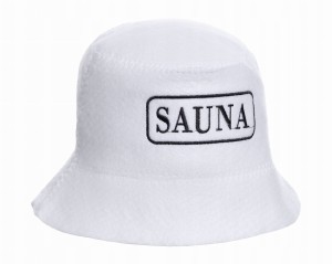 SAUNA CZAPKA KAPELUSZ DO SAUNY 2 KOLORY - PANAMA BIAŁA SZARA