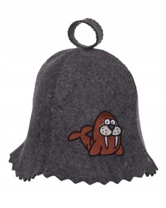 SAUNA CZAPKA SZARA FILC NATUR - NIE TYLKO DLA MORSÓW