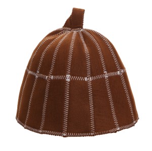 SAUNA CZAPKA FILCOWA DO SAUNA - KRATA BRĄZOWA