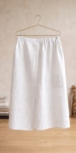 Kilt Ręcznik Damski sauna siłownia basen spa 100% LEN 75/150 biały