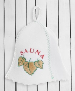 Sauna - Czapka do sauny  filcowa - Złoty liść