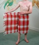 SAUNA HAMMAM HAMAM BAWEŁNA CZERW KLASIK 180/80 CM