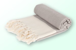 Sauna Łażnia - Hammam Ręcznik 100% Bawełna Chevron 1 Beżowy