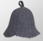 Czapka szara eko do sauny rozmiar L 57-59cm