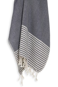 Sauna Łażnia - Hammam Ręcznik 100% Bawełna Stripy 5 Granat