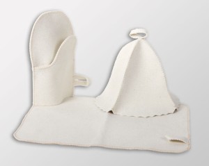 Zestaw Sauniarza biały - Gwiazdkowy prezent