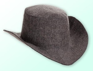 Czapka sauna - Gruby Kapelusz klasyczny - Elegant szary