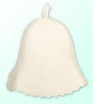 Czapka biała filcowa 5 rozmiarów od 54 do 63cm obwód