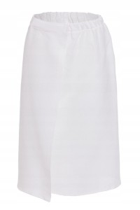 Sauna kilt ręcznik pareo do sauny - 100% Bawełna wafel 70/140cm Biały 
