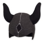 Czapka do sauny szara filcowa - Wiking czarny