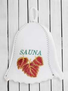 Sauna - Czapka do sauny  filcowa - Jesienny liść 